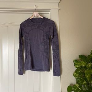 Lululemon Long Sleeve Running Top Purple Women’s